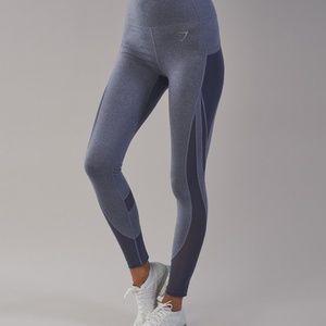 Gymshark Sleek Sculpture Leggings in Steel Blue S